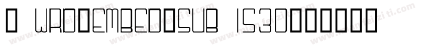 _ wrd_embed_sub 1530字体转换